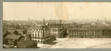 Jiráskovo náměstí, kolem 1912. Zdroj: Archiv města Plzně, Sbírka fotografií, i. č. O 5001, foto Fieden.