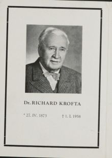 AmP, Sbírka úmrtních oznámení, Krofta Richard 