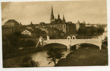 Pohled na Wilsonův most. Zdroj: Archiv města Plzně, Sbírka fotografií, i. č. O 1804a, sign. LP291/12.