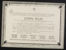 AmP, Sbírka úmrtních oznámení, Wildt Ludwig