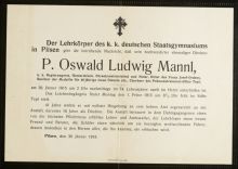 AmP, Sbírka úmrtních oznámení, Mannl Oswald