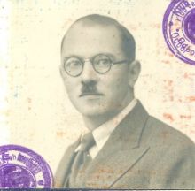 Jiří Zykmund, 1940. Zdroj: Archiv města Plzně, Zykmund Jiří, LP 665, i. č. 77, členský průkaz Klubu českých turistů.