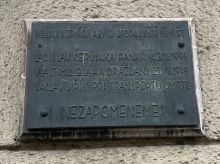 Pamětní deska obětem druhé světové války. Zdroj: Archiv města Plzně.