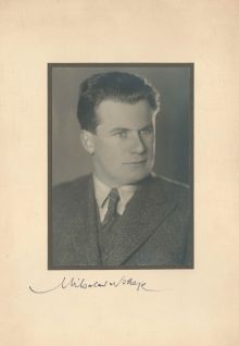 Miloslav Nohejl, 1933. Zdroj: Archiv města Plzně, Nohejl Miloslav, LP 1191, i. č. 429/2.