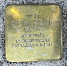 Stolpersteine: Kámen zmizelého – Karel Schick