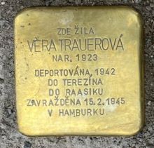 Stolpersteine: Kámen zmizelého – Věra Trauerová