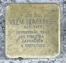 Stolpersteine: Kámen zmizelého – Vilém Humburger