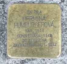 Stolpersteine: Kámen zmizelého – Hermína Humburgerová