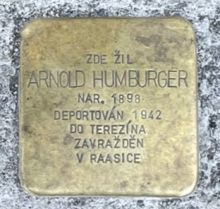 Stolpersteine: Kámen zmizelého – Arnold Humburger