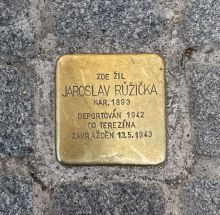 Stolpersteine: Kámen zmizelého – Růžička Jaroslav