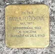 Stolpersteine: Kámen zmizelého – Pavla Růžičková