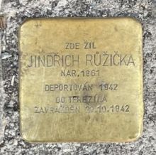 Stolpersteine: Kámen zmizelého – Jindřich Růžička