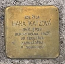 Stolpersteine: Kámen zmizelého – Hana Katzová