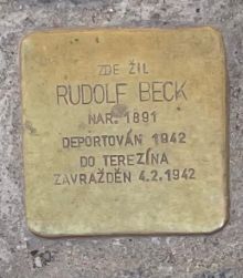 Stolpersteine: Kámen zmizelého – Rudolf Beck