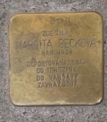 Stolpersteine: Kámen zmizelého – Margita Becková