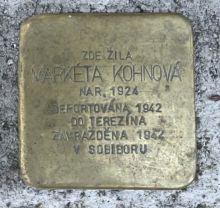Stolpersteine: Kámen zmizelého – Markéta Kohnová