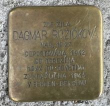 Stolpersteine: Kámen zmizelého – Dagmar Růžičková