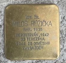 Stolpersteine: Kámen zmizelého – Miloš Růžička